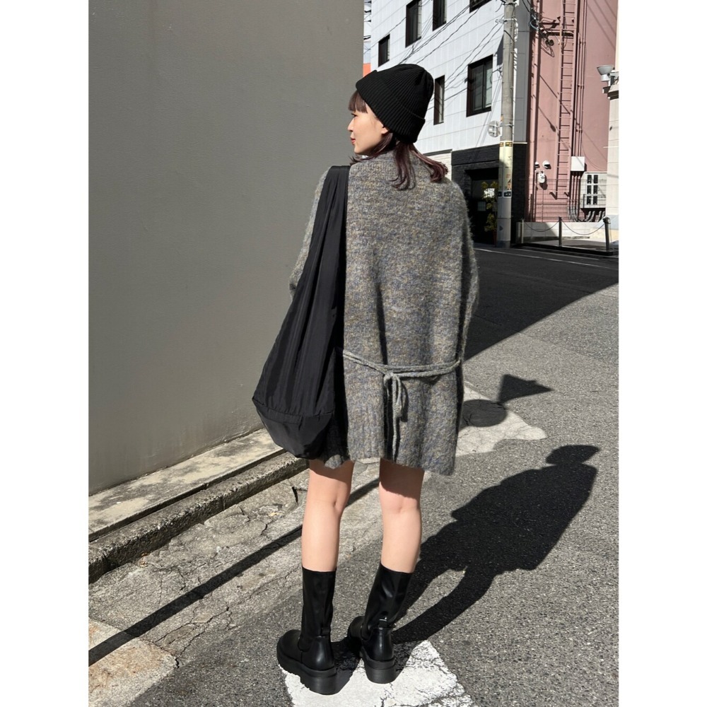：常花二手：🇯🇵 Kastane ✿ 混色針織綁帶長版外套（實拍照請看下方商品說明欄）日牌正品 現貨-規格圖11