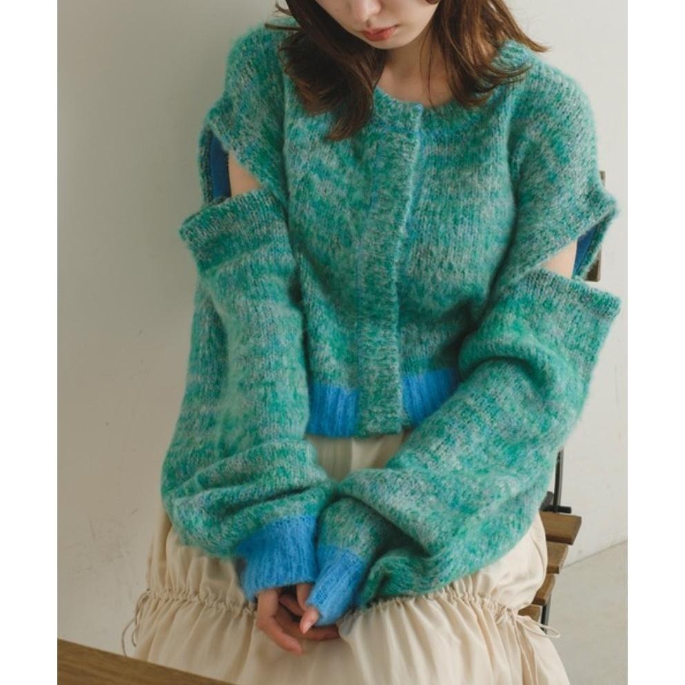 ：常花二手：🇯🇵 Kastane ✿ 2way可拆袖混織短版外套（實拍照請看下方商品說明欄）＃日牌正品-細節圖2