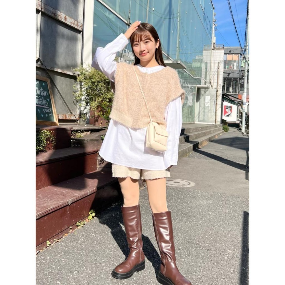 ：常花二手：🇯🇵 Kastane ✿ 2way可拆袖混織短版外套（實拍照請看下方商品說明欄）＃日牌正品-細節圖7