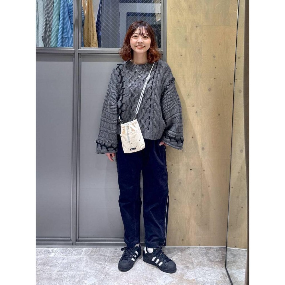 ：常花二手：🇯🇵 niko and... ✿ 撞色車線麻花針織毛衣（實拍照請看下方商品說明欄）日牌正品 現貨-細節圖5