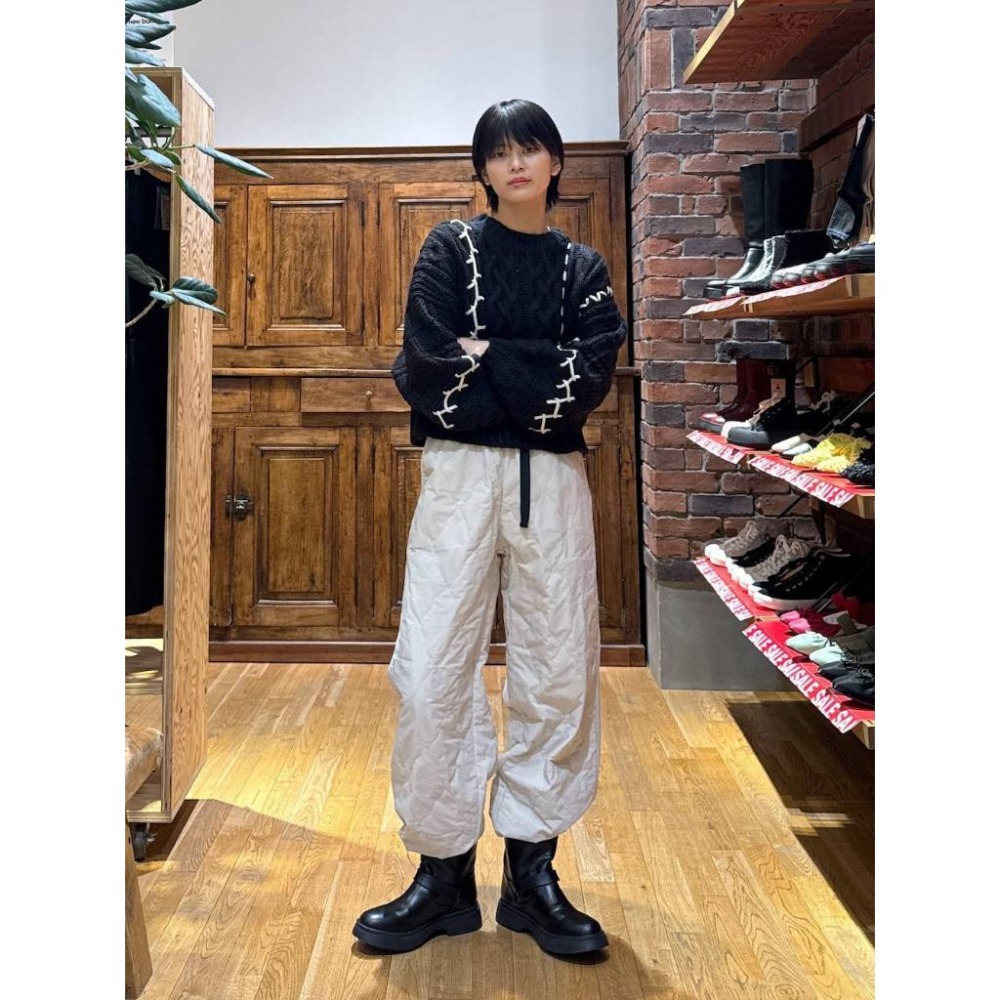 ：常花二手：🇯🇵 niko and... ✿ 撞色車線麻花針織毛衣（實拍照請看下方商品說明欄）日牌正品 現貨-細節圖7