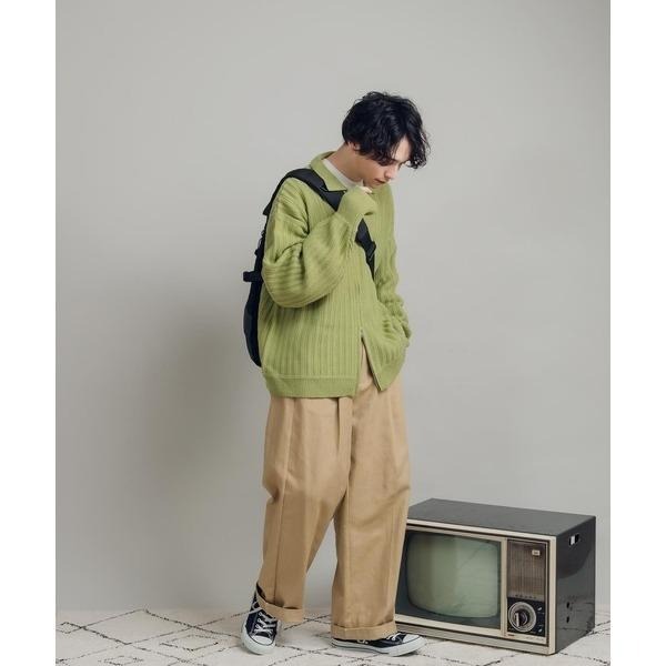 ：常花二手：🇯🇵 MUHET ✿ 寬鬆拉鍊針織襯衫外套（實拍照請看下方商品說明欄）日牌正品 現貨-細節圖3