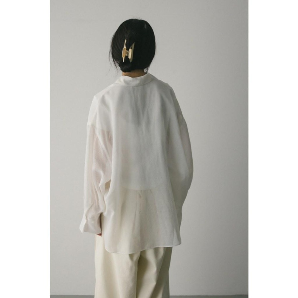 ：常花二手：🇯🇵 STYLEMIXER ✿ 寬袖大口袋透膚襯衫（實拍照請看下方商品說明欄）日牌正品 現貨-細節圖5