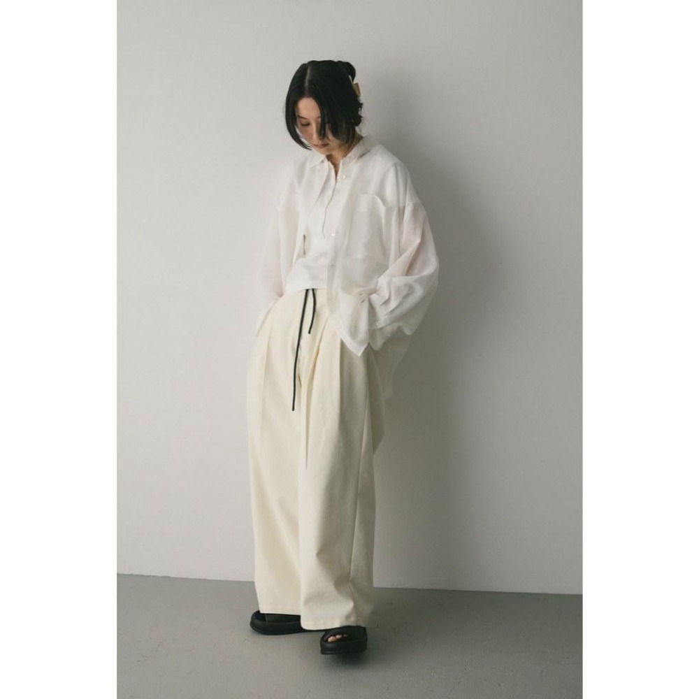 ：常花二手：🇯🇵 STYLEMIXER ✿ 寬袖大口袋透膚襯衫（實拍照請看下方商品說明欄）日牌正品 現貨-細節圖7