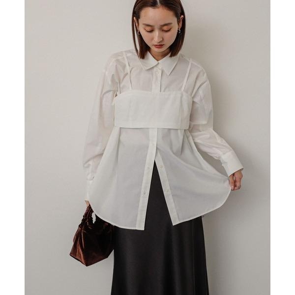 ：常花二手：🇯🇵 SENSE OF PLACE ✿ 馬甲造型套裝襯衫（實拍照請看下方商品說明欄）日牌正品 現貨-細節圖4