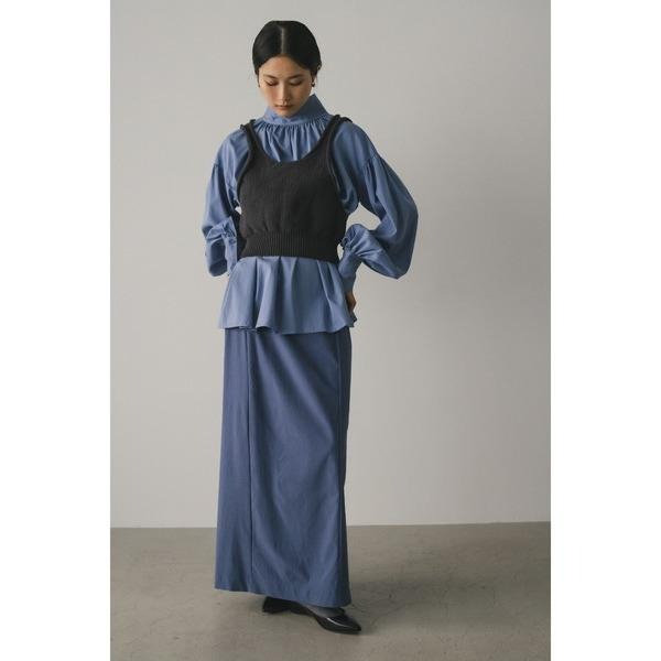 常花二手：🇯🇵 STYLEMIXER ✿ 弧形腰線高彈性直筒長裙（實拍照請看下方商品說明欄）日牌正品 現貨-細節圖3