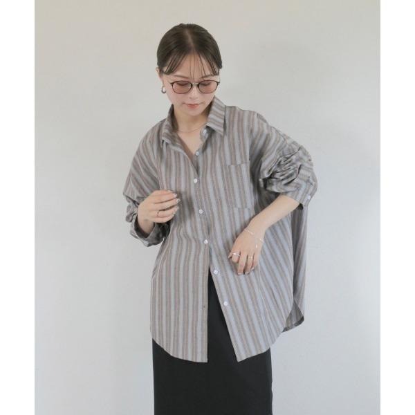 常花二手：🇯🇵 Reurie’ ✿ 薄荷巧克力條紋襯衫（實拍照請看下方商品說明欄）日牌正品 現貨-細節圖7