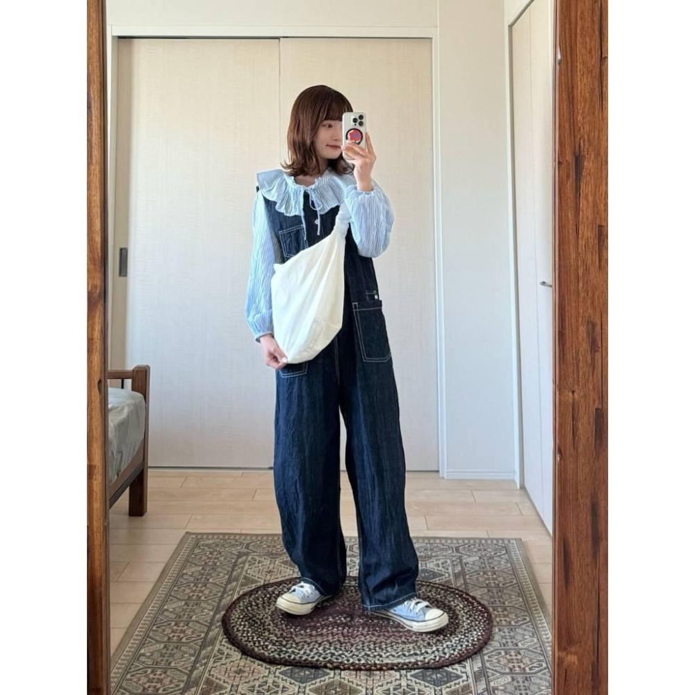 常花二手：🇯🇵 FREAK’S STORE ✿ 印度棉透膚荷葉領襯衫（實拍照請看下方商品說明欄）日牌正品 現貨-細節圖9