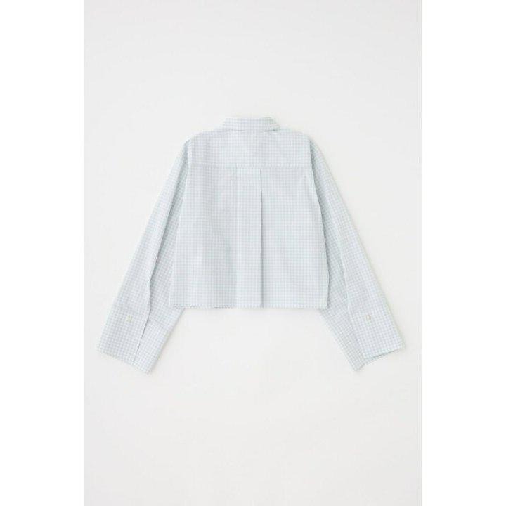 常花二手：🇯🇵 MOUSSY ✿ 寬袖格紋短版襯衫（實拍照請看下方商品說明欄）日牌正品 現貨-細節圖8