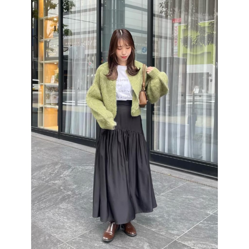 ：常花二手：🇯🇵 CLEIO ✿ 超可愛澎澎袖短版針織外套（實拍照請看下方商品說明欄）日牌正品 現貨-細節圖5