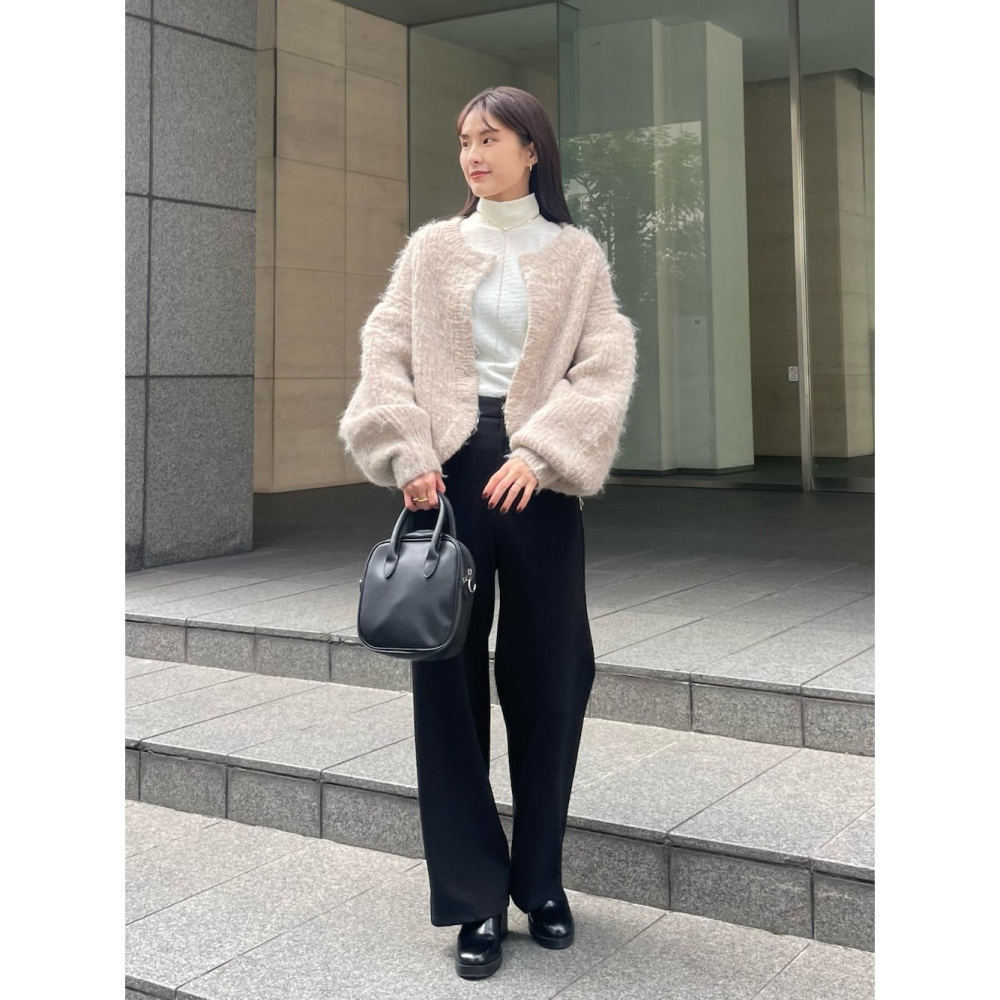 ：常花二手：🇯🇵 CLEIO ✿ 超可愛澎澎袖短版針織外套（實拍照請看下方商品說明欄）日牌正品 現貨-細節圖11