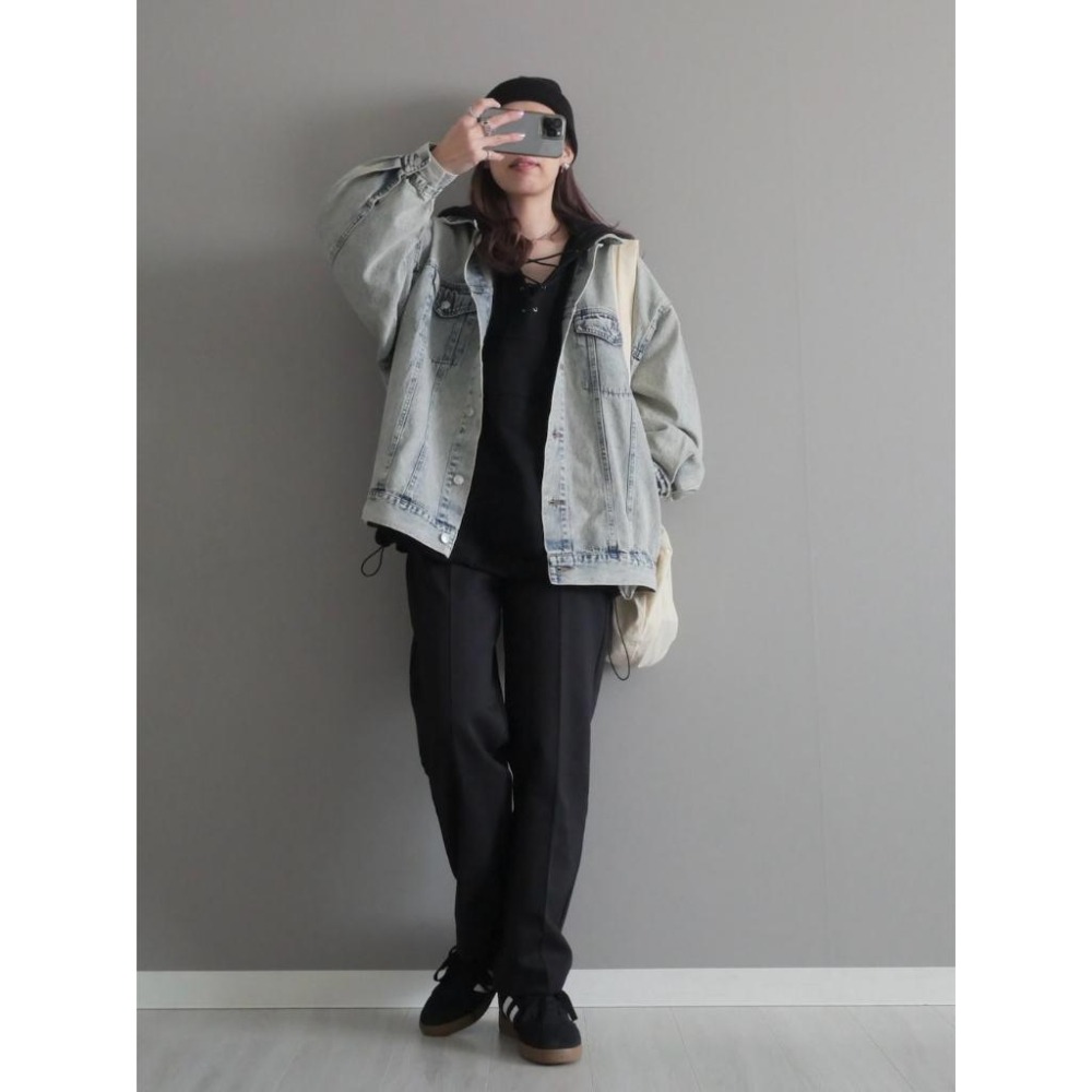 ：常花二手：🇯🇵 tiptop ✿ 寬鬆刷色單寧牛仔外套（實拍照請看下方商品說明欄）日牌正品 現貨-細節圖2