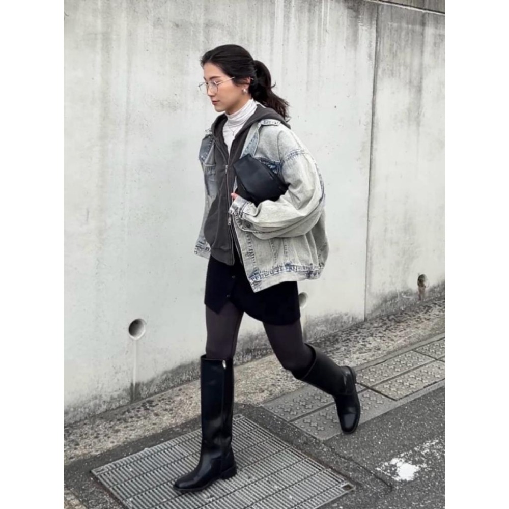 ：常花二手：🇯🇵 tiptop ✿ 寬鬆刷色單寧牛仔外套（實拍照請看下方商品說明欄）日牌正品 現貨-細節圖3