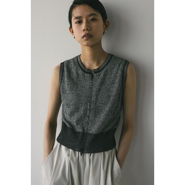 ：常花二手：🇯🇵 STYLEMIXER ✿ 俐落大人感雙拉鍊針織背心（實拍照請看下方商品說明欄）日牌正品 現貨-細節圖2