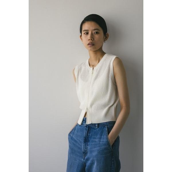 ：常花二手：🇯🇵 STYLEMIXER ✿ 俐落大人感雙拉鍊針織背心（實拍照請看下方商品說明欄）日牌正品 現貨-細節圖6