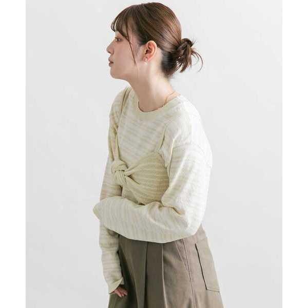 ：常花二手：🇯🇵 KBF ✿ 兩件式條紋針織馬甲套裝（實拍照請看下方商品說明欄）日牌正品 現貨-細節圖2