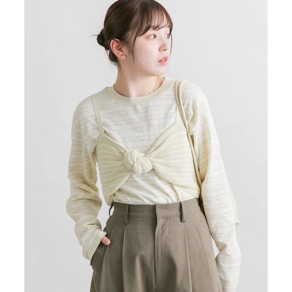 ：常花二手：🇯🇵 KBF ✿ 兩件式條紋針織馬甲套裝（實拍照請看下方商品說明欄）日牌正品 現貨-細節圖3