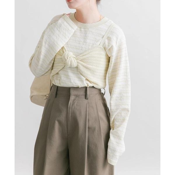 ：常花二手：🇯🇵 KBF ✿ 兩件式條紋針織馬甲套裝（實拍照請看下方商品說明欄）日牌正品 現貨-細節圖5