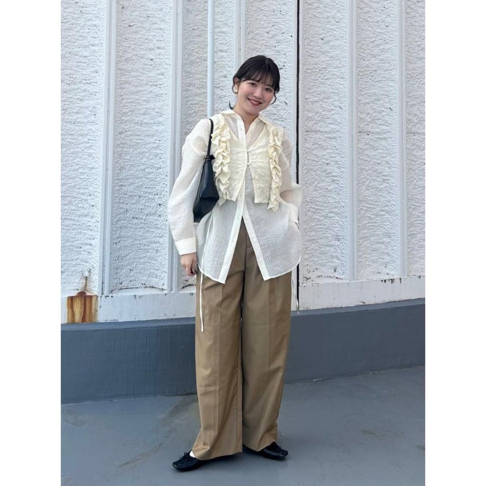 ：常花二手：🇯🇵 KBF ✿ 2way荷葉造型無袖背心（實拍照請看下方商品說明欄）日牌正品 現貨-細節圖8