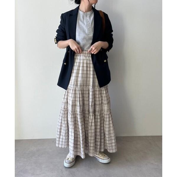 ：常花二手：🇯🇵 FREAK’S STORE ✿ 格紋多層次蛋糕長裙（實拍照請看下方商品說明欄）日牌正品 現貨-細節圖7