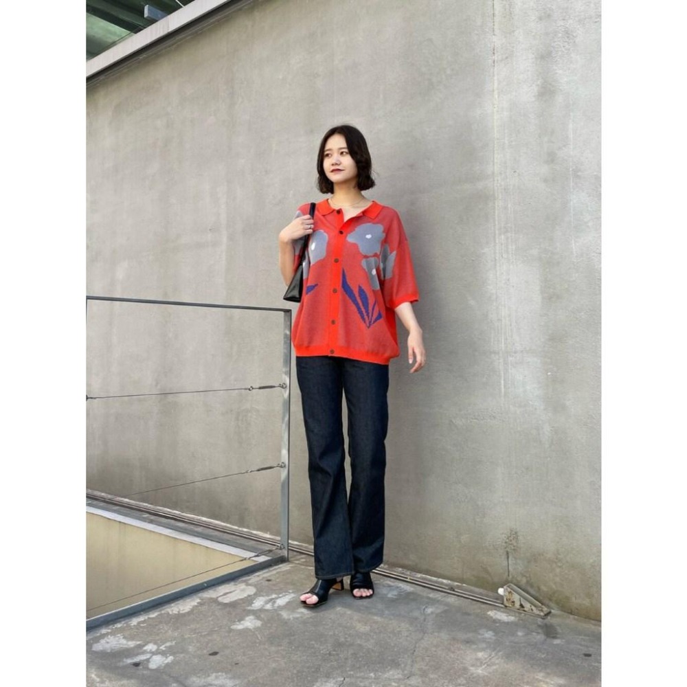 ：常花二手：🇯🇵 CIAOPANIC ✿ 夏日插畫花朵針織外套（實拍照請看下方商品說明欄）日牌正品 現貨-細節圖3