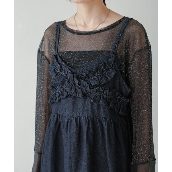 ：常花二手：🇯🇵 Bab ✿ 牛仔荷葉造型吊帶背心（實拍照請看下方商品說明欄）日牌正品 現貨-細節圖9