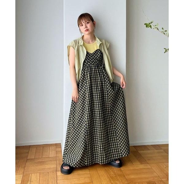 ：常花二手：🇯🇵 KBF ✿ 絕美秋冬格紋馬甲吊帶洋裝（實拍照請看下方商品說明欄）日牌正品 現貨-細節圖6