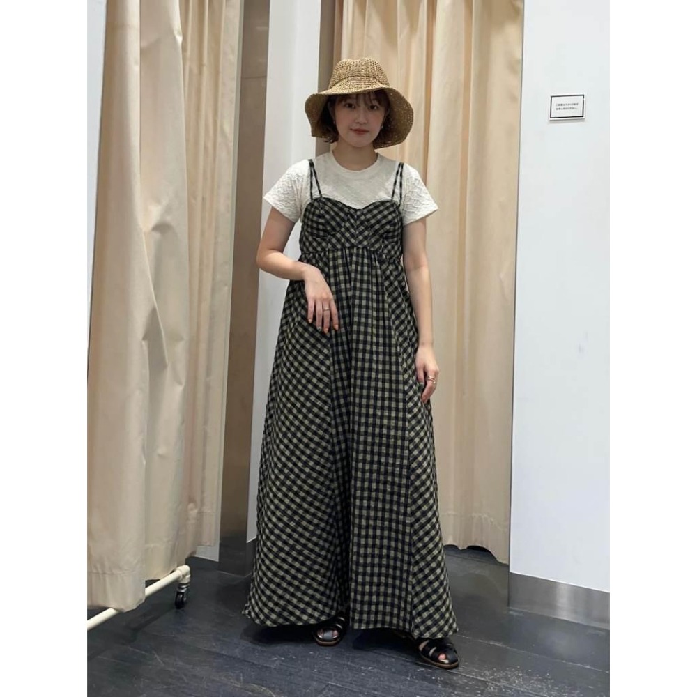 ：常花二手：🇯🇵 KBF ✿ 絕美秋冬格紋馬甲吊帶洋裝（實拍照請看下方商品說明欄）日牌正品 現貨-細節圖8