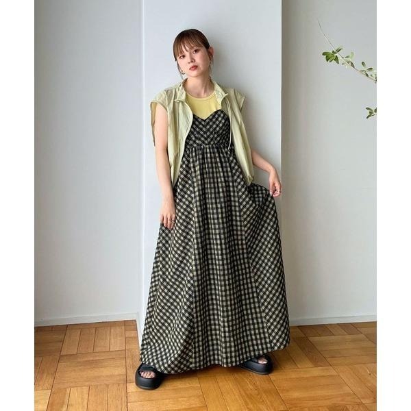 ：常花二手：🇯🇵 KBF ✿ 絕美秋冬格紋馬甲吊帶洋裝（實拍照請看下方商品說明欄）日牌正品 現貨-細節圖6