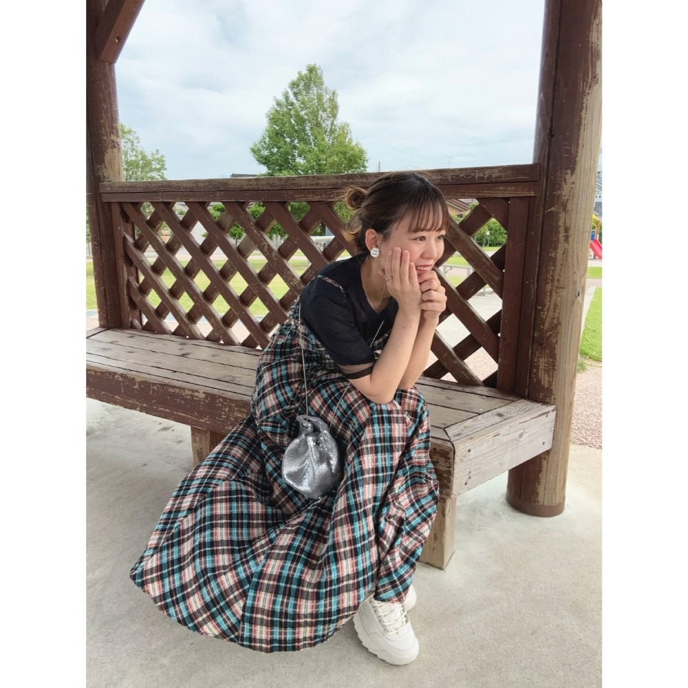 ：常花二手：🇯🇵 KBF ✿ 絕美秋冬格紋馬甲吊帶洋裝（實拍照請看下方商品說明欄）日牌正品 現貨-規格圖11