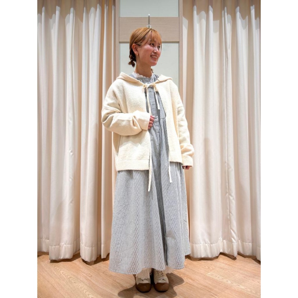 ：常花二手：🇯🇵 Samansa Mos2 ✿ 正反兩穿蝴蝶結棉質洋裝（實拍照請看下方商品說明欄）日牌正品 現貨-細節圖5