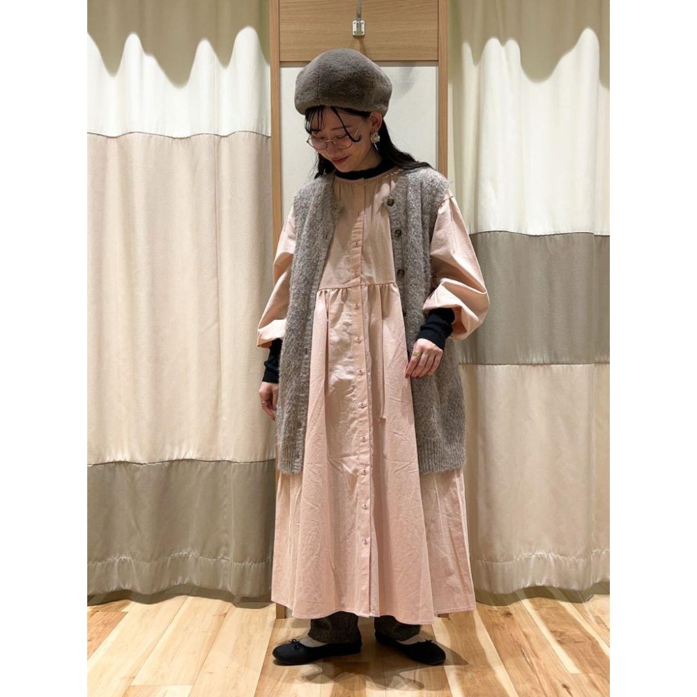 ：常花二手：🇯🇵 Samansa Mos2 ✿ 正反兩穿蝴蝶結棉質洋裝（實拍照請看下方商品說明欄）日牌正品 現貨-細節圖9