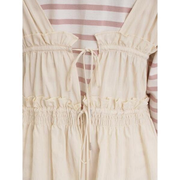 ：常花二手：🇯🇵 Samansa Mos2 ✿ 2way抓皺蝴蝶結外罩背心（實拍照請看下方商品說明欄）日牌正品 現貨-細節圖3