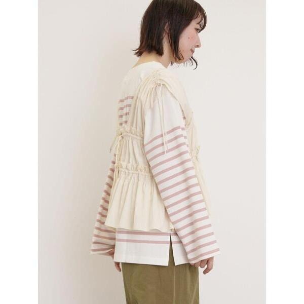 ：常花二手：🇯🇵 Samansa Mos2 ✿ 2way抓皺蝴蝶結外罩背心（實拍照請看下方商品說明欄）日牌正品 現貨-細節圖6