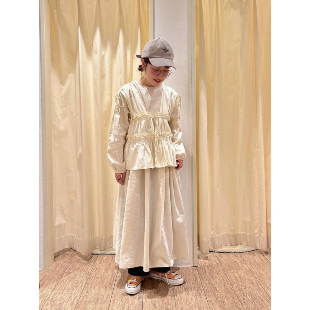 ：常花二手：🇯🇵 Samansa Mos2 ✿ 2way抓皺蝴蝶結外罩背心（實拍照請看下方商品說明欄）日牌正品 現貨-細節圖8