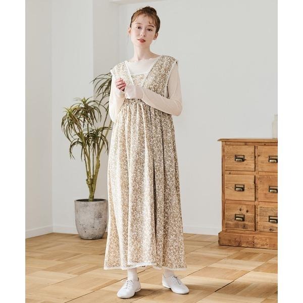 ：常花二手：🇯🇵 Crisp ✿ 蝴蝶結碎花蕾絲背帶洋裝（實拍照請看下方商品說明欄）日牌正品 現貨-細節圖3