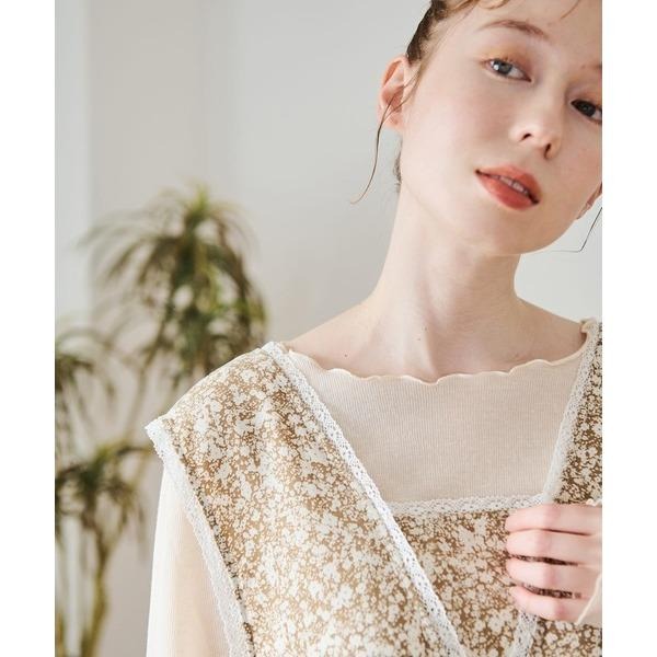 ：常花二手：🇯🇵 Crisp ✿ 蝴蝶結碎花蕾絲背帶洋裝（實拍照請看下方商品說明欄）日牌正品 現貨-細節圖6