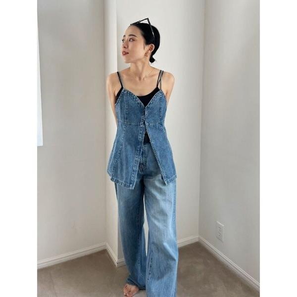 ：常花二手：🇯🇵 Ungrid✿ 牛仔造型外罩背心（實拍照請看下方商品說明欄）日牌正品 現貨-細節圖3