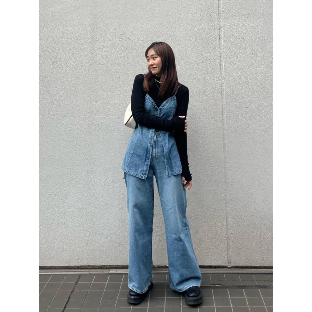 ：常花二手：🇯🇵 Ungrid✿ 牛仔造型外罩背心（實拍照請看下方商品說明欄）日牌正品 現貨-細節圖4