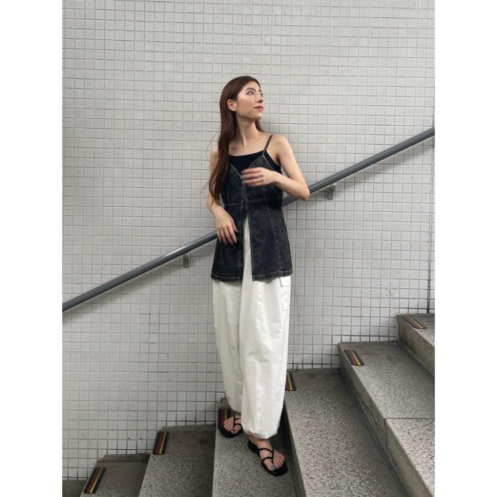 ：常花二手：🇯🇵 Ungrid✿ 牛仔造型外罩背心（實拍照請看下方商品說明欄）日牌正品 現貨-細節圖9