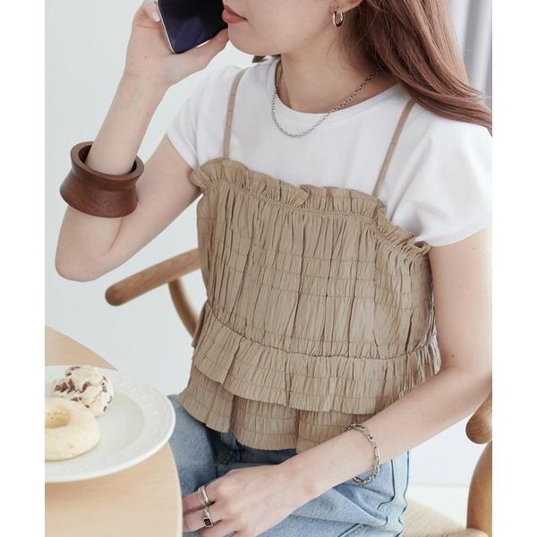 ：常花二手：🇯🇵 DISCOAT ✿ 層次抽皺短版外罩小背心（實拍照請看下方商品說明欄）日牌正品 現貨-細節圖8