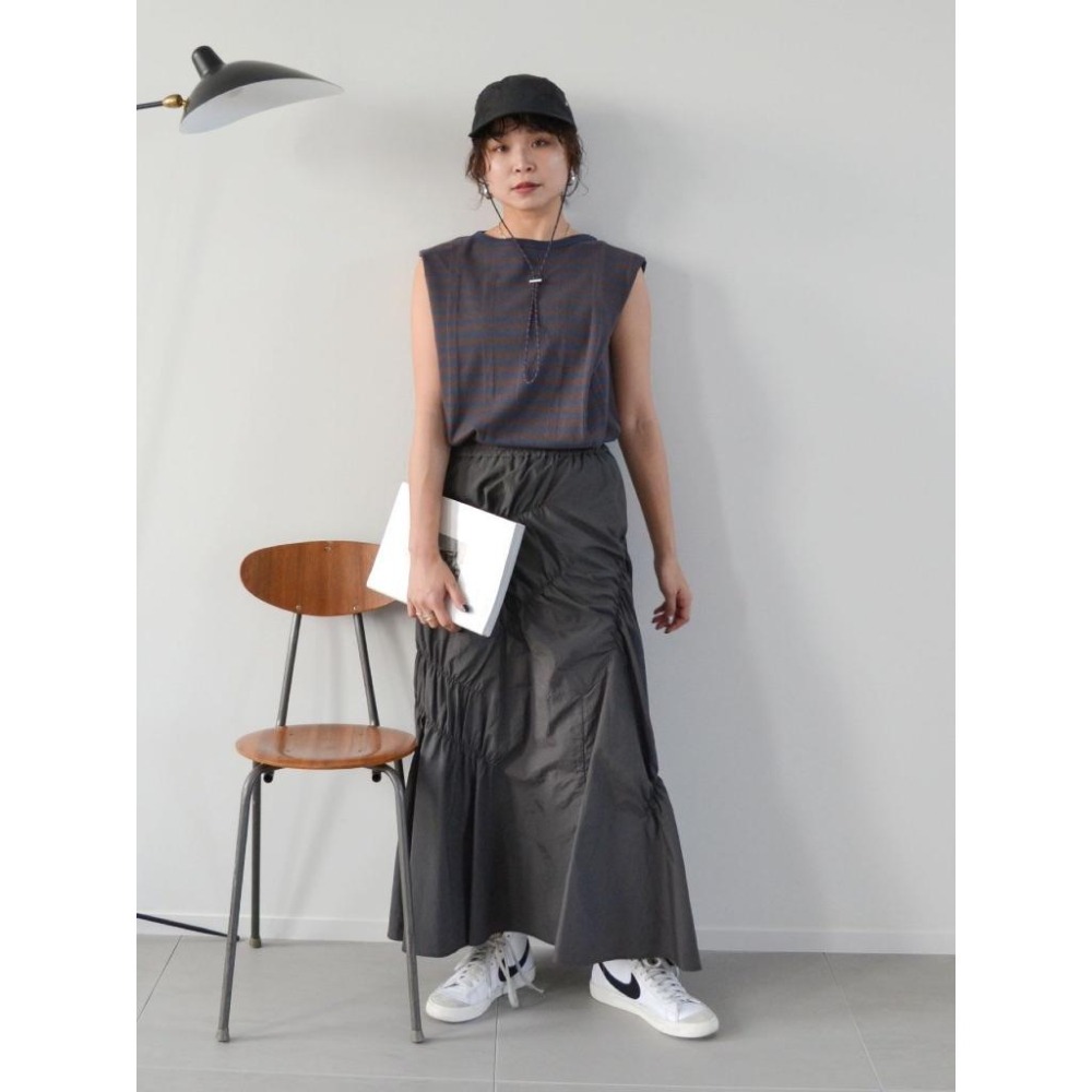 ：常花二手：🇯🇵 Ungrid ✿ 不規則抽皺設計長裙（實拍照請看下方商品說明欄）日牌正品 現貨-細節圖5