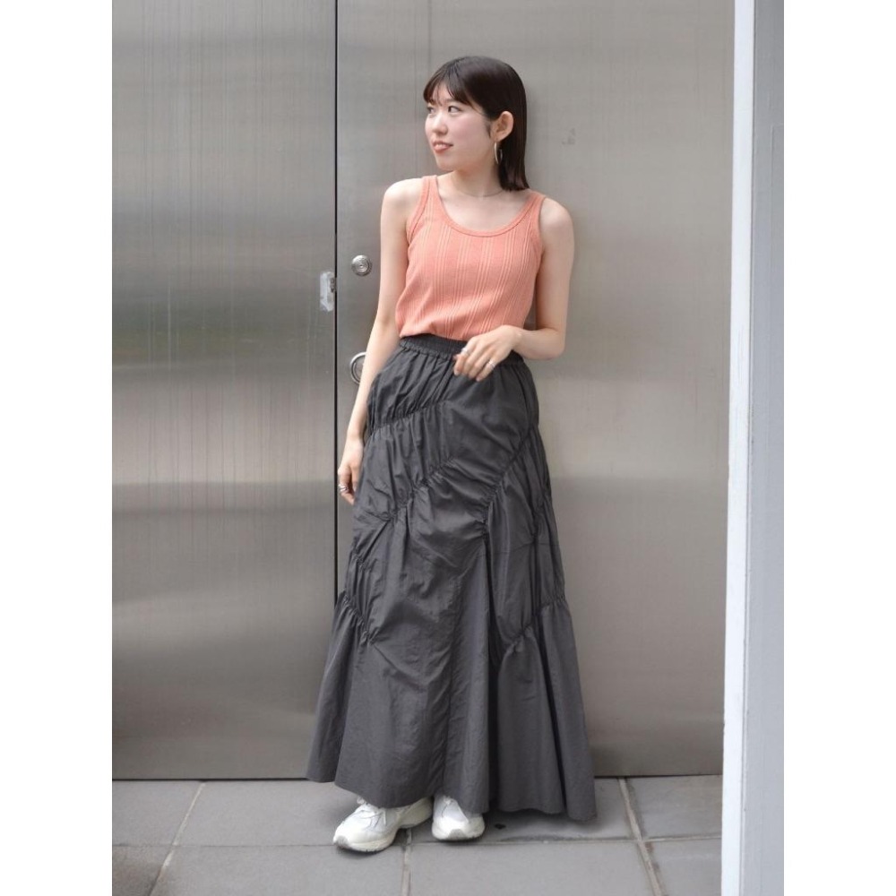 ：常花二手：🇯🇵 Ungrid ✿ 不規則抽皺設計長裙（實拍照請看下方商品說明欄）日牌正品 現貨-細節圖9