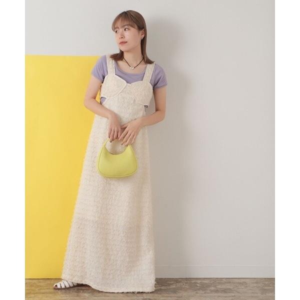 ：常花二手：🇯🇵 Ray BEAMS ✿ 羽毛馬甲腰間簍空直筒洋裝（實拍照請看下方商品說明欄）日牌正品 現貨-細節圖4