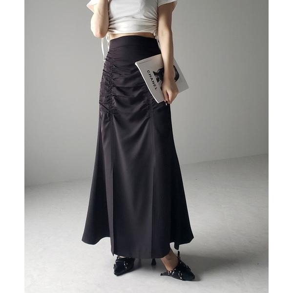 ：常花二手：🇯🇵 me+em select ✿ 抓皺造型個性長裙（實拍照請看下方商品說明欄）日牌正品 現貨-細節圖4