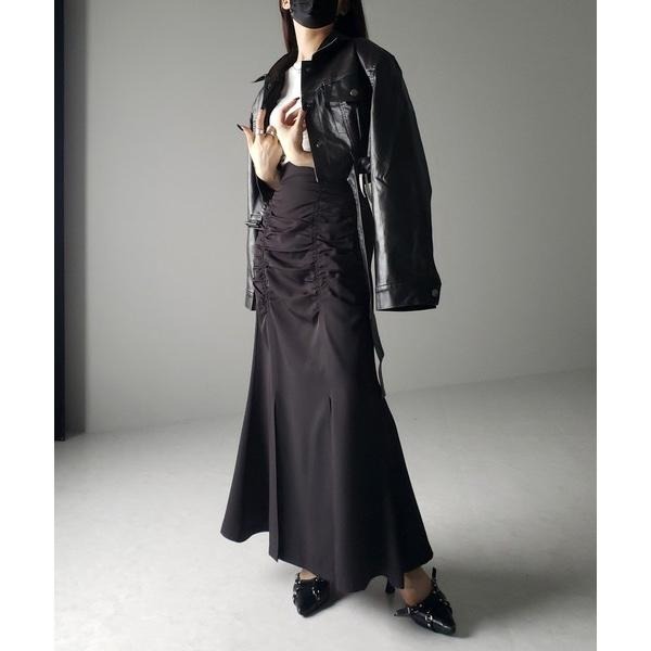 ：常花二手：🇯🇵 me+em select ✿ 抓皺造型個性長裙（實拍照請看下方商品說明欄）日牌正品 現貨-細節圖5