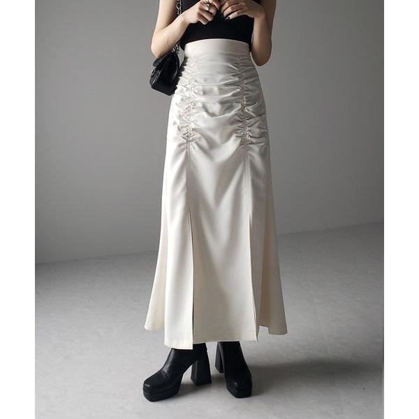 ：常花二手：🇯🇵 me+em select ✿ 抓皺造型個性長裙（實拍照請看下方商品說明欄）日牌正品 現貨-細節圖6