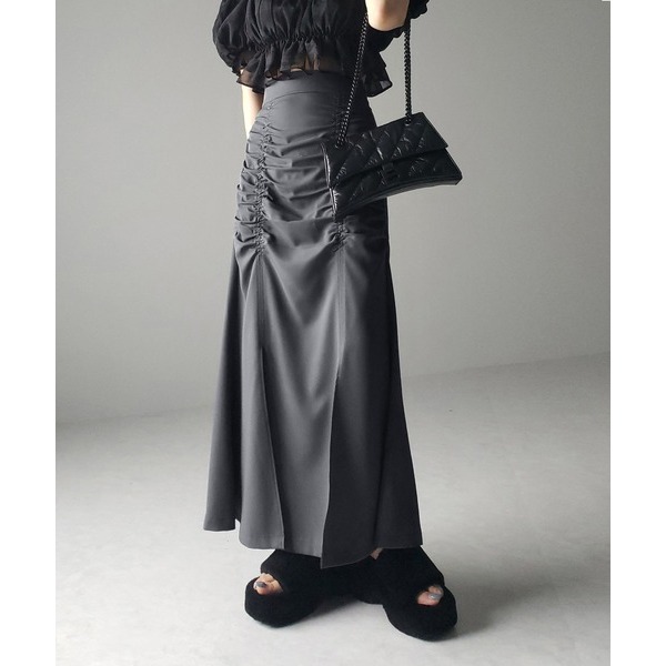 ：常花二手：🇯🇵 me+em select ✿ 抓皺造型個性長裙（實拍照請看下方商品說明欄）日牌正品 現貨-規格圖9