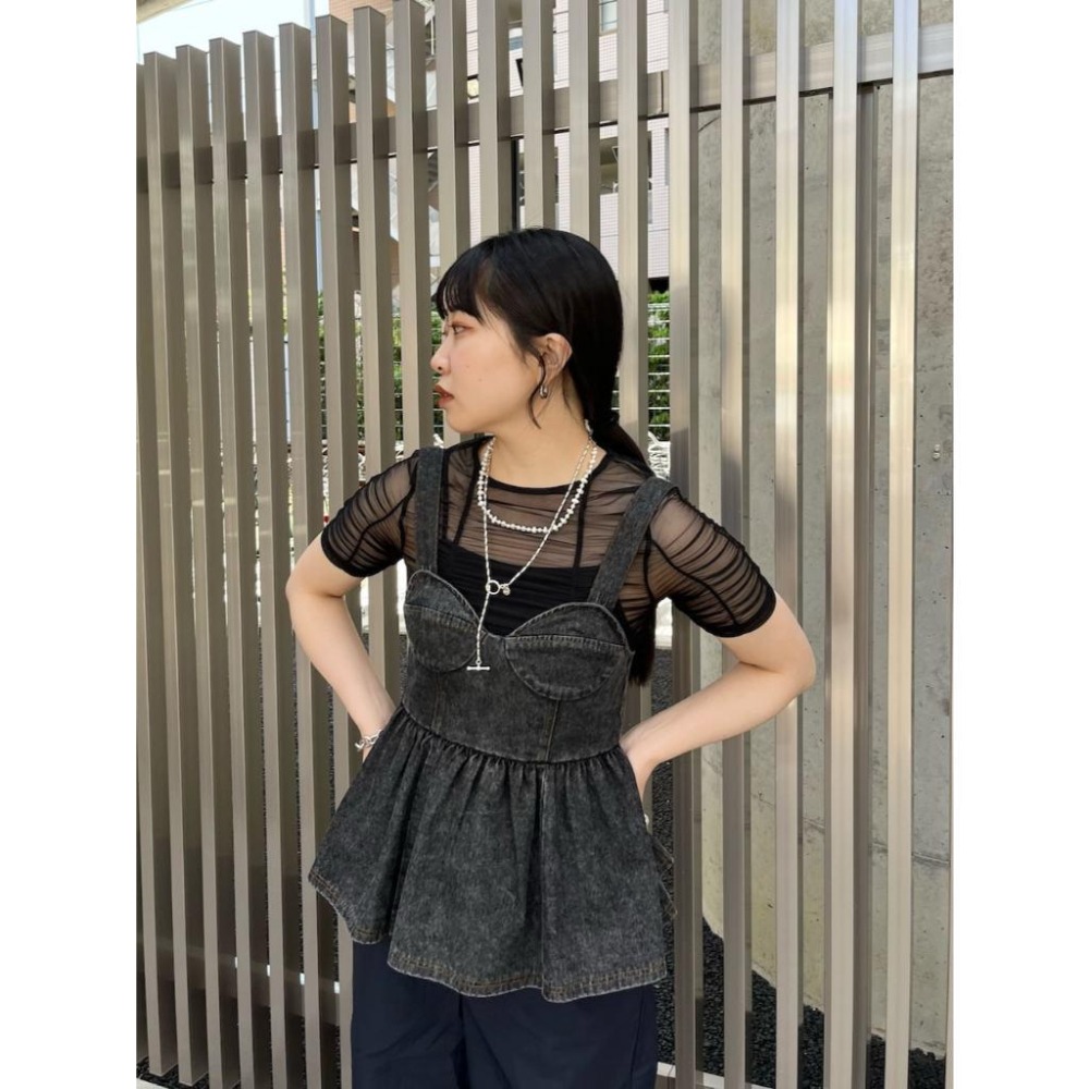 ：常花二手：🇯🇵 KBF ✿ 牛仔馬甲外罩背心（實拍照請看下方商品說明欄）日牌正品 現貨-細節圖2