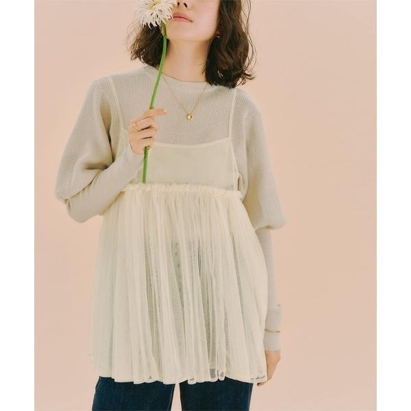 ：常花二手：🇯🇵 titivate ✿ 層次澎澎薄紗吊帶背心（實拍照請看下方商品說明欄）日牌正品 現貨-細節圖3